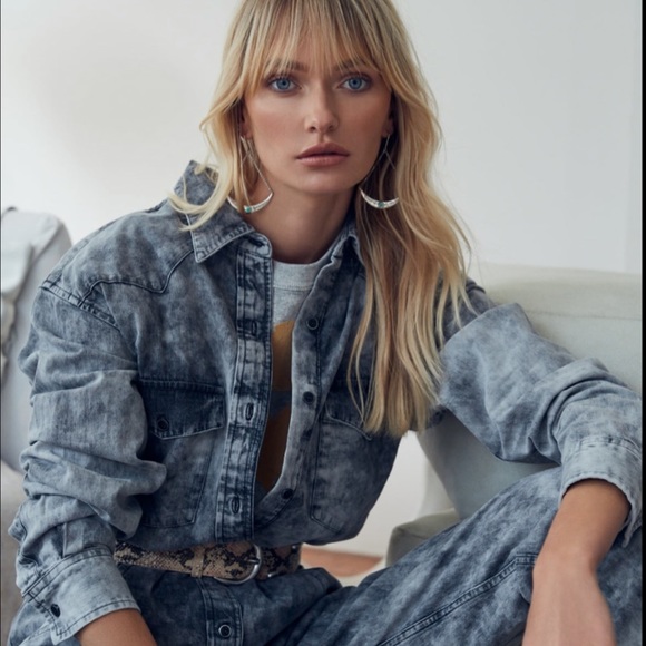 Isabel Marant Etoile Idesia Denim Jumpsuit - Picture 7 of 8